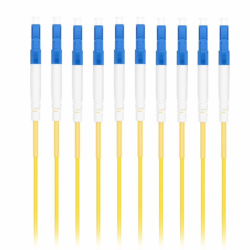 SFPS 2m (7ft) Fiber Patch Cable, 1 Fiber, LC UPC Simplex to LC UPC Simplex, Single Mode (OS2), Riser (OFNR), 2.0mm, Tight-Buffered, Yellow, 10 Pcs/Pack SFPS