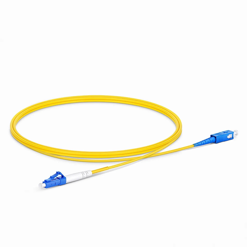 SFPS 1m (3ft) Fiber Patch Cable, 1 Fiber, LC UPC Simplex to SC UPC Simplex, Single Mode (OS2), Riser (OFNR), 2.0mm, Tight-Buffered, Yellow SFPS
