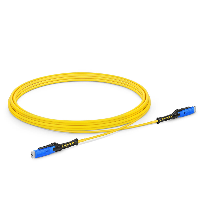 SFPS 3m (10ft) Fiber Patch Cable, 2 Fibers, MDC UPC Duplex to MDC UPC Duplex Uniboot, Single Mode (OS2), Riser (OFNR), 2.0mm, Yellow, for 100/400/800G Network Connection SFPS
