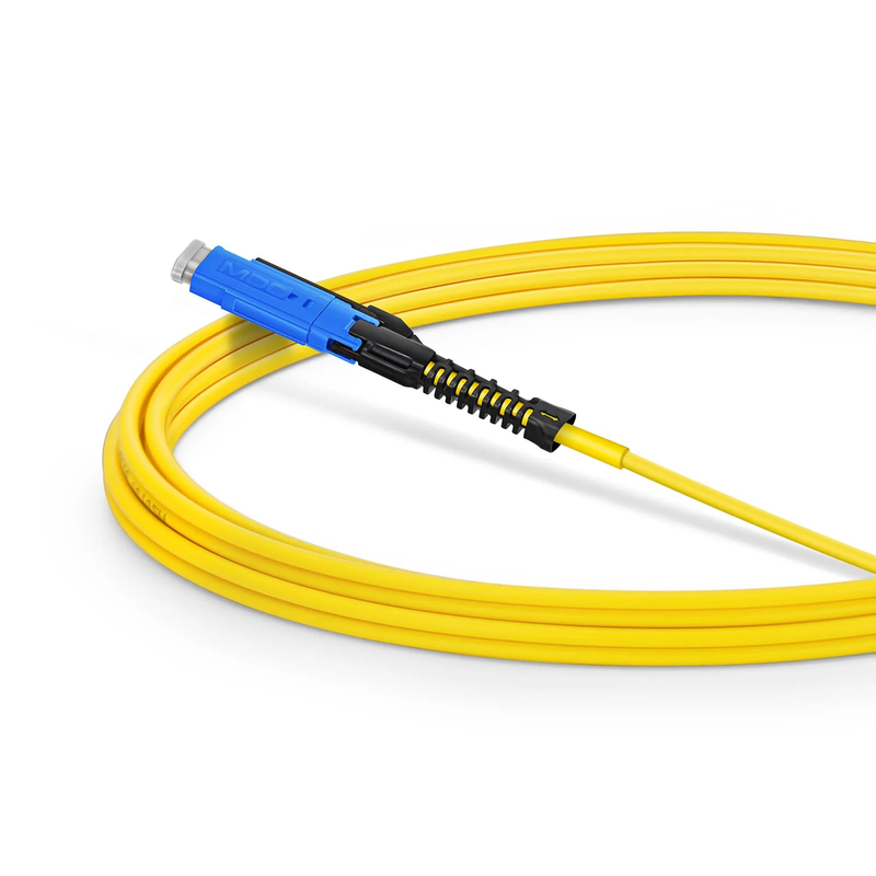 SFPS 3m (10ft) Fiber Patch Cable, 2 Fibers, MDC UPC Duplex to MDC UPC Duplex Uniboot, Single Mode (OS2), Riser (OFNR), 2.0mm, Yellow, for 100/400/800G Network Connection SFPS