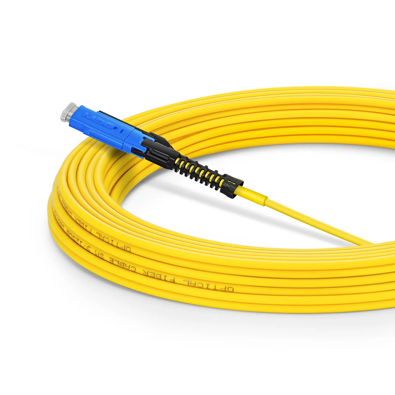 SFPS 30m (98ft) Fiber Patch Cable, 2 Fibers, MDC UPC Duplex to MDC UPC Duplex Uniboot, Single Mode (OS2), Riser (OFNR), 2.0mm, Yellow, for 100/400/800G Network Connection SFPS