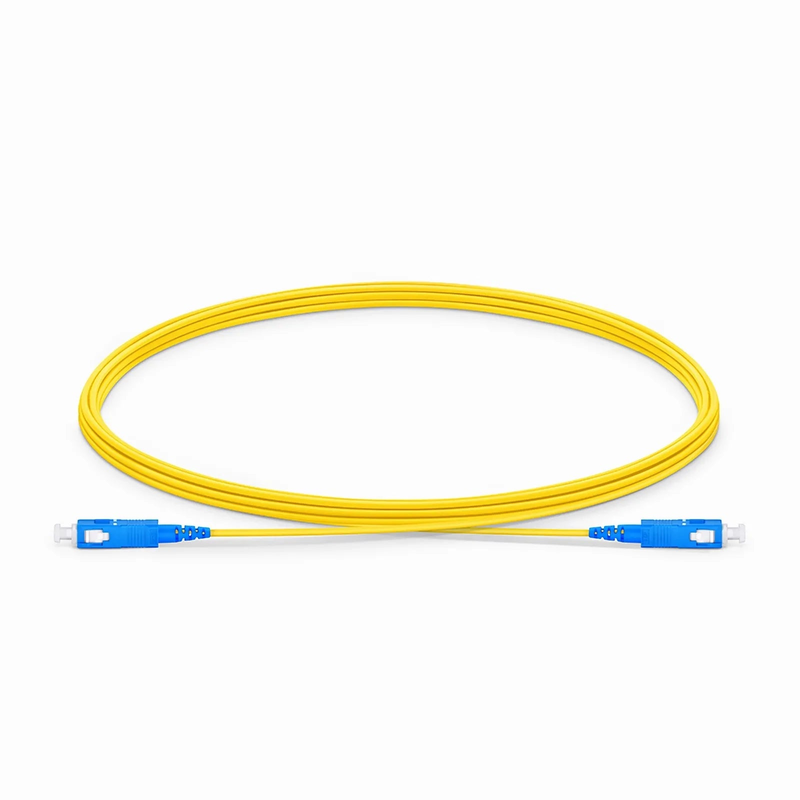SFPS 3m (10ft) Fiber Patch Cable, 1 Fiber, SC UPC Simplex to SC UPC Simplex, Single Mode (OS2), Riser (OFNR), 1.2mm, Tight-Buffered, Yellow SFPS