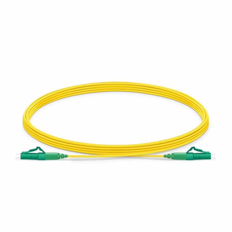 SFPS 5m (16ft) Fiber Patch Cable, 1 Fiber, LC APC Simplex to LC APC Simplex, Single Mode (OS2), Riser (OFNR), 1.2mm, Tight-Buffered, Yellow SFPS