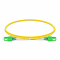 SFPS 2m (7ft) Fiber Patch Cable, 2 Fibers, SC APC Duplex to SC APC Duplex, Single Mode (OS2), LSZH, 1.2mm, Tight-Buffered, Yellow