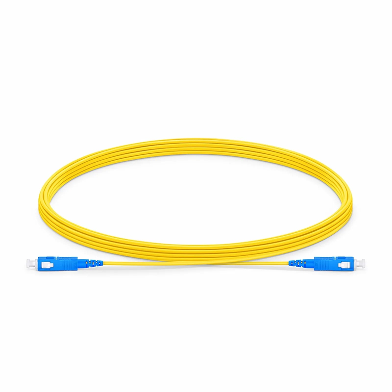 SFPS 5m (16ft) Fiber Patch Cable, 1 Fiber, SC UPC Simplex to SC UPC Simplex, Single Mode (OS2), LSZH, 1.2mm, Tight-Buffered, Yellow SFPS