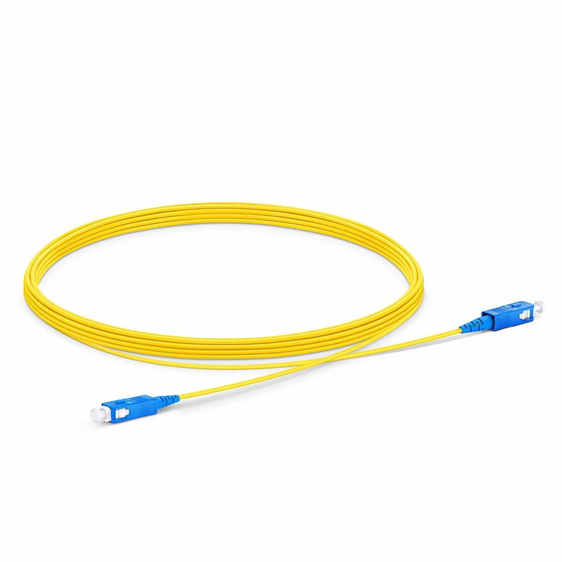 SFPS 5m (16ft) Fiber Patch Cable, 1 Fiber, SC UPC Simplex to SC UPC Simplex, Single Mode (OS2), LSZH, 1.2mm, Tight-Buffered, Yellow SFPS