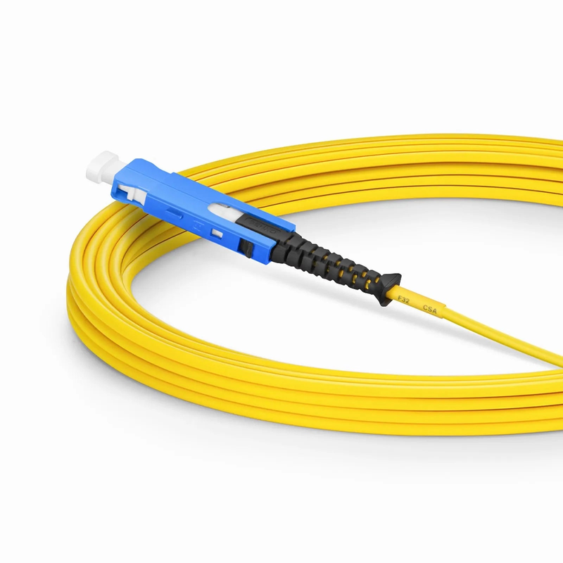 SFPS 5m (16ft) Fiber Patch Cable, 2 Fibers, SN UPC Duplex to SN UPC Duplex Uniboot, Single Mode (OS2), Riser (OFNR), 1.6mm, Yellow, for 400G Network Connection SFPS