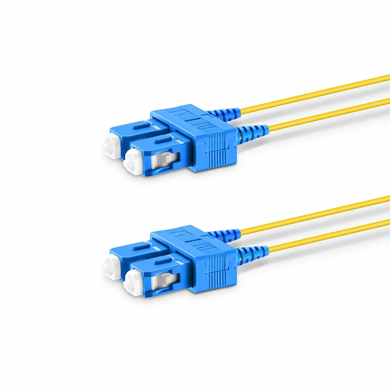 SFPS 3m (10ft) Fiber Patch Cable, 2 Fibers, SC UPC Duplex to SC UPC Duplex, Single Mode (OS2), Riser (OFNR), 1.2mm, Tight-Buffered, Yellow SFPS