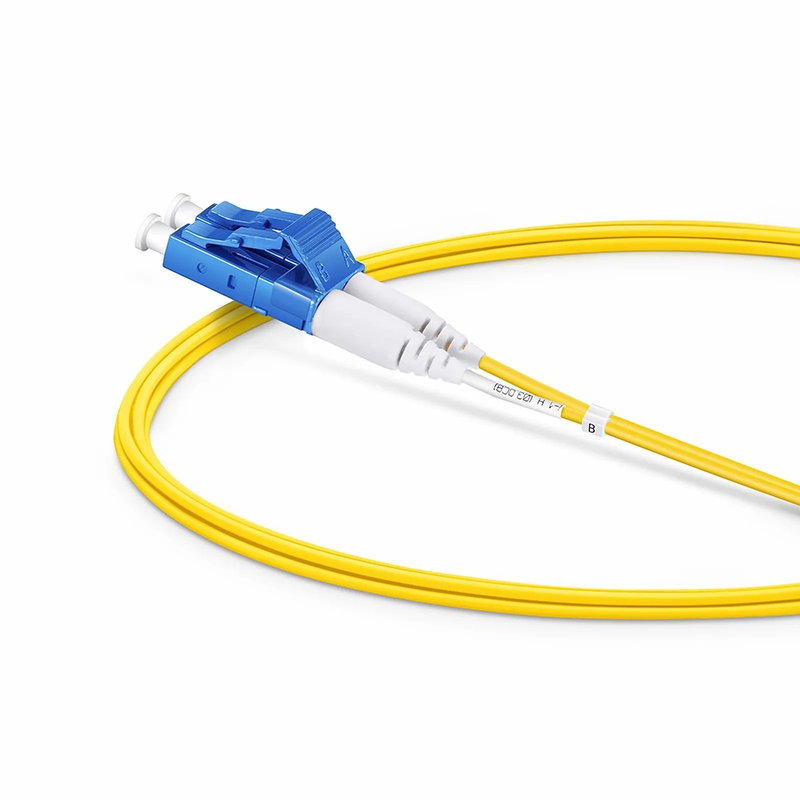 SFPS 2m (7ft) Fiber Patch Cable, 2 Fibers, LC UPC Duplex to SC UPC Duplex, Single Mode (OS2), Riser (OFNR), 1.2mm, Tight-Buffered, Yellow SFPS