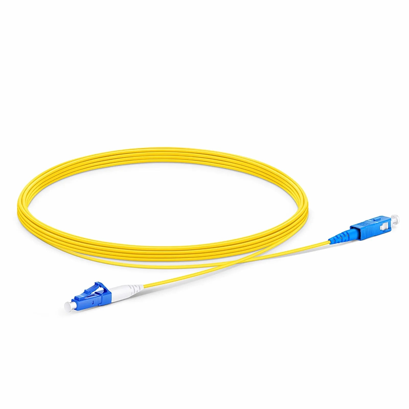 SFPS 5m (16ft) Fiber Patch Cable, 1 Fiber, LC UPC Simplex to LC UPC Simplex, Single Mode (OS2), Riser (OFNR), 1.2mm, Tight-Buffered, Yellow SFPS