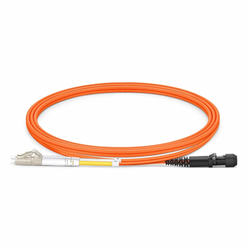 SFPS 1m (3ft) Fiber Patch Cable, 2 Fibers, LC UPC Duplex to MTRJ UPC Male Duplex, Multimode (OM2), Riser (OFNR), 1.8mm, Tight-Buffered, Orange