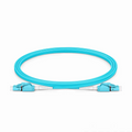SFPS 2m (7ft) Fiber Patch Cable, 2 Fibers, LC UPC Duplex to LC UPC Duplex Switchable Clip Uniboot, Multimode (OM4), Riser (OFNR), 2.0mm, Aqua SFPS
