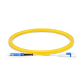SFPS 2m (7ft) Fiber Patch Cable, 2 Fibers, SN UPC Duplex to LC UPC Duplex Flat Clip Uniboot, Single Mode (OS2), Riser (OFNR), 1.6mm, Yellow, for 400G Network Connection SFPS