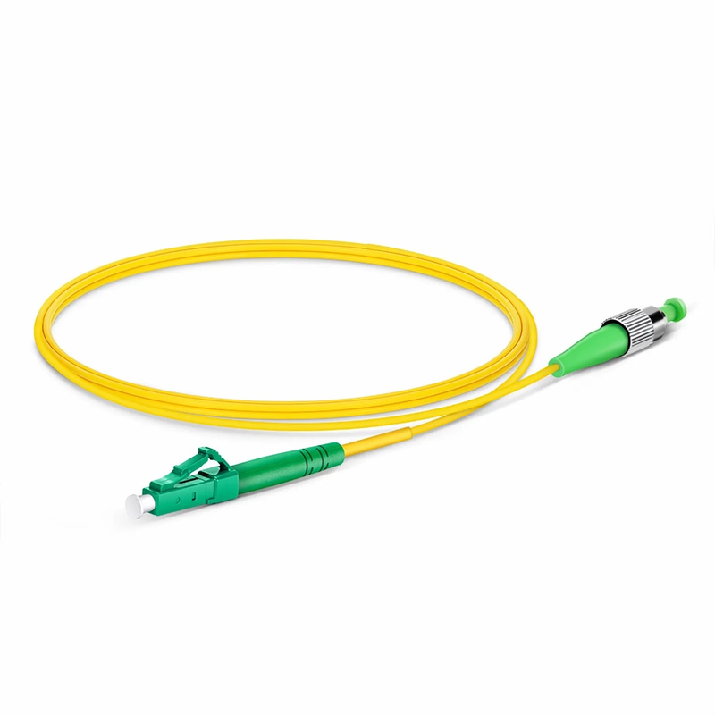 SFPS 1m (3ft) Fiber Patch Cable, 1 Fiber, LC APC Simplex to FC APC Simplex, Single Mode (OS2), Riser (OFNR), 2.0mm, Tight-Buffered, Yellow SFPS