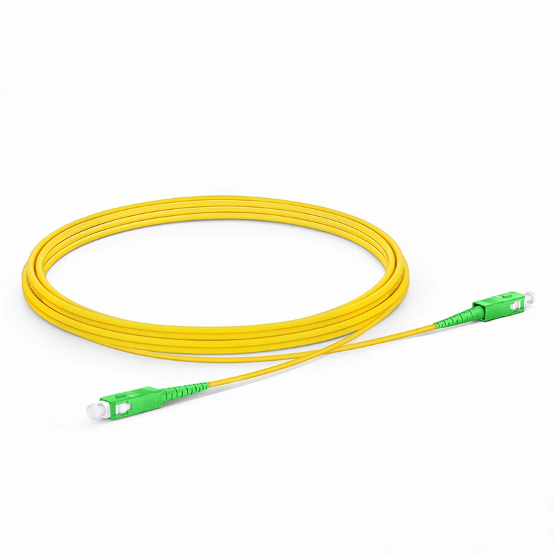 SFPS 3m (10ft) Fiber Patch Cable, 1 Fiber, SC APC Simplex to SC APC Simplex, Single Mode (OS2), Riser (OFNR), 2.0mm, Tight-Buffered, Yellow, 10 Pcs/Pack SFPS