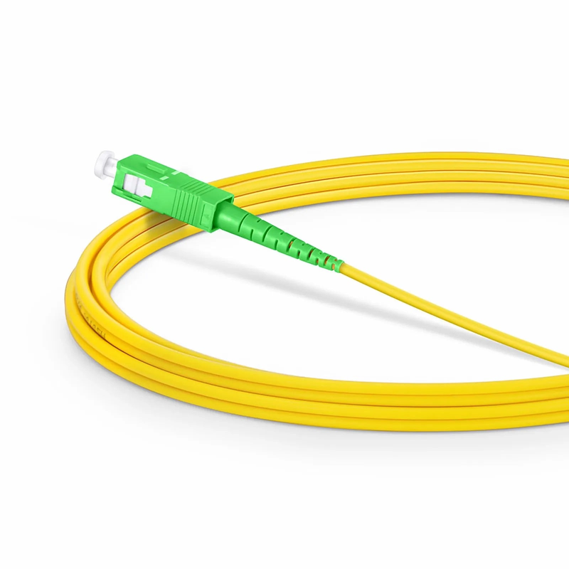 SFPS 3m (10ft) Fiber Patch Cable, 1 Fiber, SC APC Simplex to SC APC Simplex, Single Mode (OS2), Riser (OFNR), 2.0mm, Tight-Buffered, Yellow, 10 Pcs/Pack SFPS