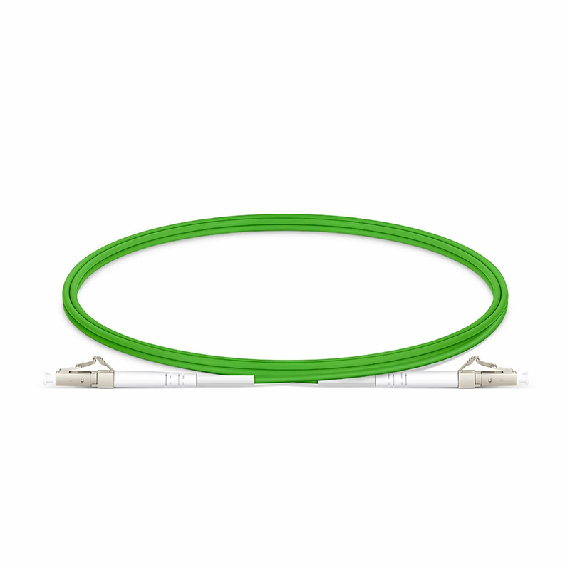 SFPS 1m (3ft) Fiber Patch Cable, 1 Fiber, LC UPC Simplex to LC UPC Simplex, Multimode (OM5), Riser (OFNR), 2.0mm, Tight-Buffered, Lime Green SFPS