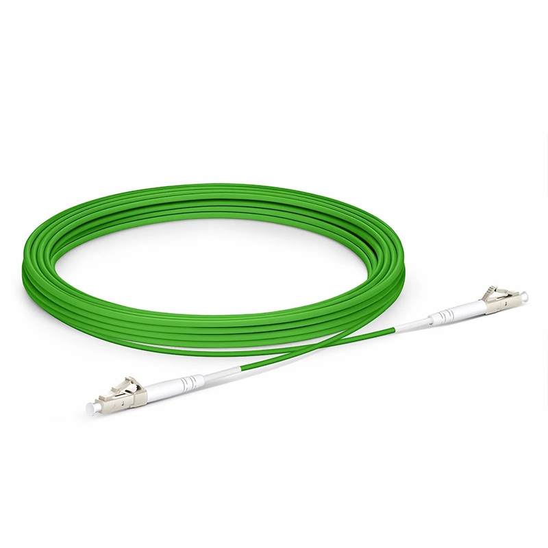 SFPS 5m (16ft) Fiber Patch Cable, 1 Fiber, LC UPC Simplex to LC UPC Simplex, Multimode (OM5), Riser (OFNR), 2.0mm, Tight-Buffered, Lime Green SFPS