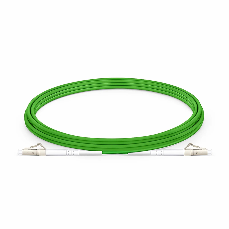 SFPS 3m (10ft) Fiber Patch Cable, 1 Fiber, LC UPC Simplex to LC UPC Simplex, Multimode (OM5), Riser (OFNR), 2.0mm, Tight-Buffered, Lime Green SFPS