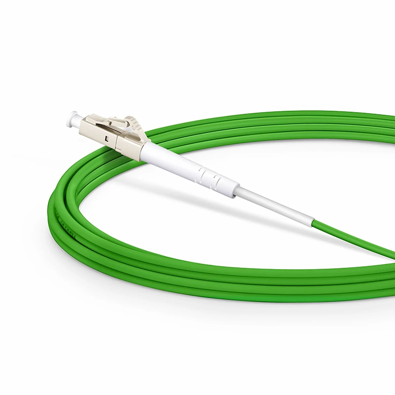 SFPS 3m (10ft) Fiber Patch Cable, 1 Fiber, LC UPC Simplex to LC UPC Simplex, Multimode (OM5), Riser (OFNR), 2.0mm, Tight-Buffered, Lime Green SFPS