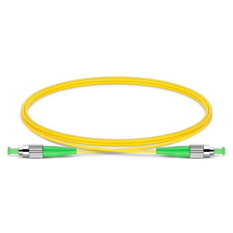 SFPS 1m (3ft) Fiber Patch Cable, 1 Fiber, FC APC Simplex to FC APC Simplex, Single Mode (OS2), Riser (OFNR), 2.0mm, Tight-Buffered, Yellow SFPS