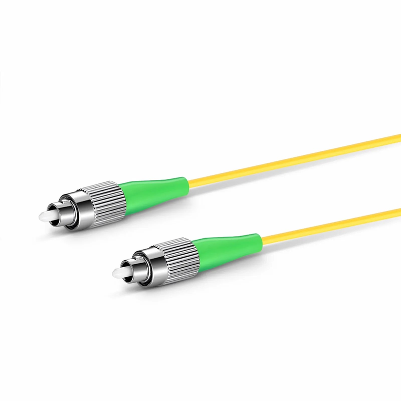 SFPS 1m (3ft) Fiber Patch Cable, 1 Fiber, FC APC Simplex to FC APC Simplex, Single Mode (OS2), Riser (OFNR), 2.0mm, Tight-Buffered, Yellow SFPS