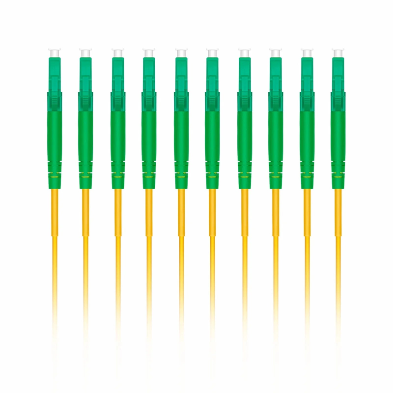 SFPS 2m (7ft) Fiber Patch Cable, 1 Fiber, LC APC Simplex to LC APC Simplex, Single Mode (OS2), Riser (OFNR), 2.0mm, Tight-Buffered, Yellow, 10 Pcs/Pack SFPS