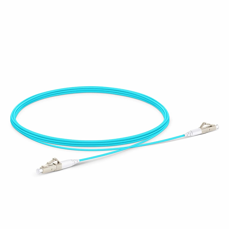 SFPS 3m (10ft) Fiber Patch Cable, 1 Fiber, LC UPC Simplex to LC UPC Simplex, Multimode (OM4), LSZH, 1.2mm, Tight-Buffered, Aqua SFPS
