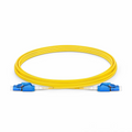 SFPS 3m (10ft) Fiber Patch Cable, 2 Fibers, LC UPC Duplex to LC UPC Duplex Switchable Clip Uniboot, Single Mode (OS2), Riser (OFNR), 2.0mm, Yellow SFPS