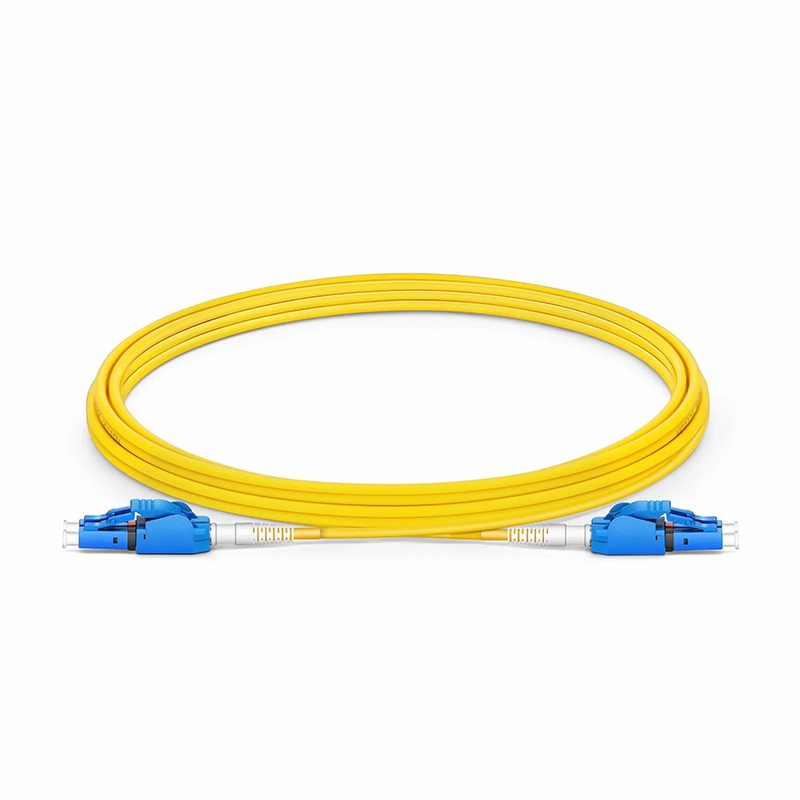 SFPS 3m (10ft) Fiber Patch Cable, 2 Fibers, LC UPC Duplex to LC UPC Duplex Switchable Clip Uniboot, Single Mode (OS2), Riser (OFNR), 2.0mm, Yellow SFPS