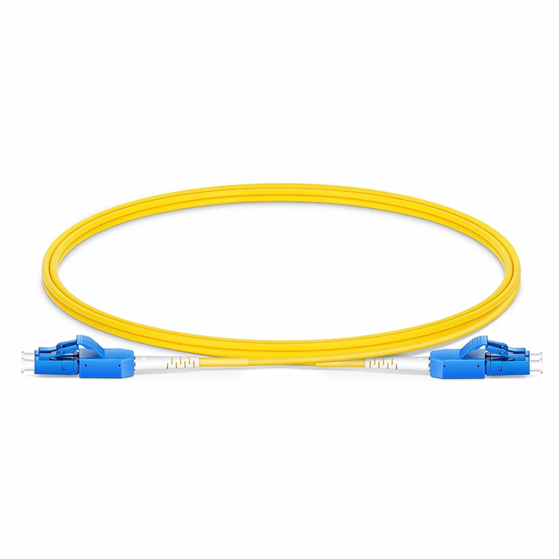 SFPS 1m (3ft) Fiber Patch Cable, 2 Fibers, LC UPC Duplex to LC UPC Duplex Standard Clip Uniboot, Single Mode (OS2), Riser (OFNR), 2.0mm, Yellow SFPS