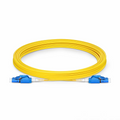 SFPS 5m (16ft) Fiber Patch Cable, 2 Fibers, LC UPC Duplex to LC UPC Duplex Switchable Clip Uniboot, Single Mode (OS2), Riser (OFNR), 2.0mm, Yellow SFPS