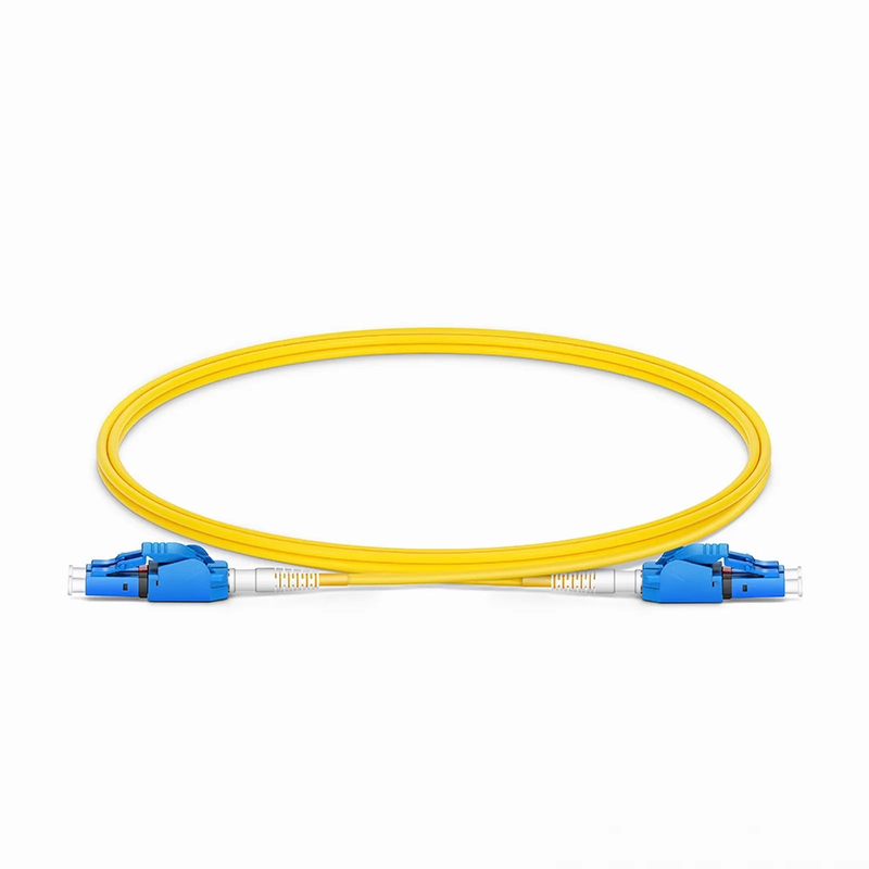 SFPS 1m (3ft) Fiber Patch Cable, 2 Fibers, LC UPC Duplex to LC UPC Duplex Switchable Clip Uniboot, Single Mode (OS2), Riser (OFNR), 2.0mm, Yellow SFPS
