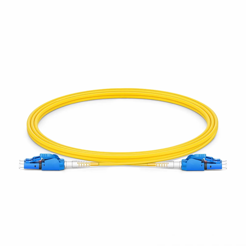 SFPS 2m (7ft) Fiber Patch Cable, 2 Fibers, LC UPC Duplex to LC UPC Duplex Switchable Clip Uniboot, Single Mode (OS2), Riser (OFNR), 2.0mm, Yellow SFPS