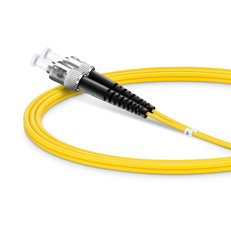 SFPS 1m (3ft) Fiber Patch Cable, 2 Fibers, ST UPC to ST UPC, Single Mode (OS2), Riser (OFNR), 2.0mm, Tight-Buffered, Yellow SFPS
