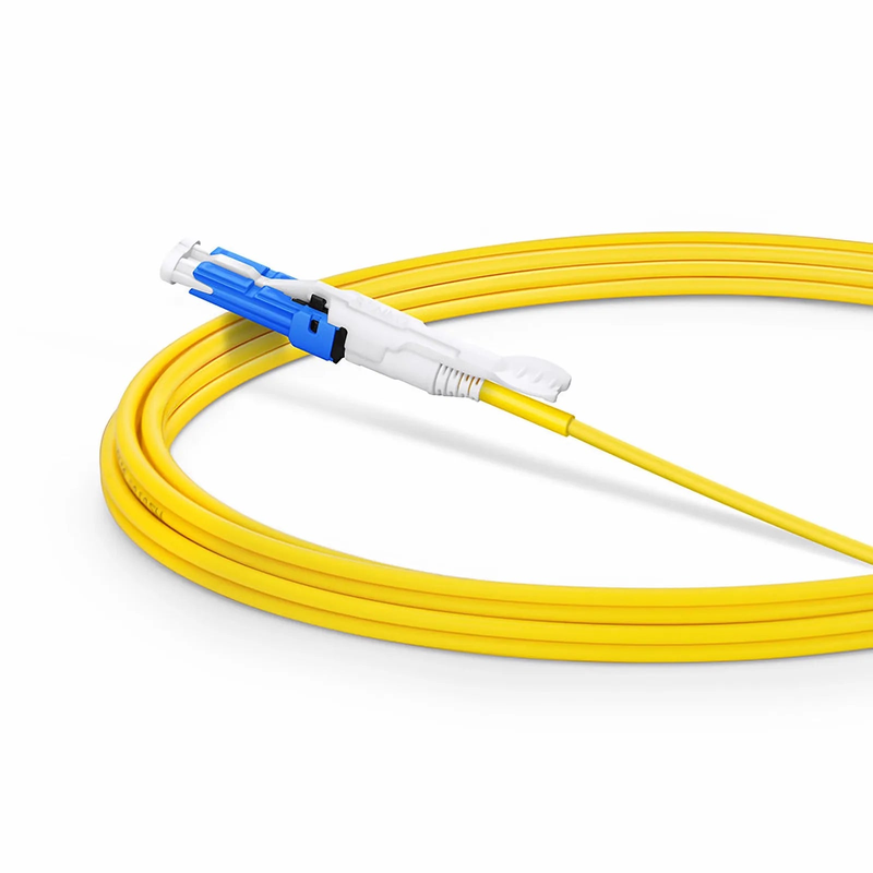SFPS 3m (10ft) Fiber Patch Cable, 2 Fibers, CSA UPC Duplex to LC UPC Duplex Flat Clip Uniboot, Single Mode (OS2), Riser (OFNR), 2.0mm, Yellow, for 200/400G Network Connection SFPS