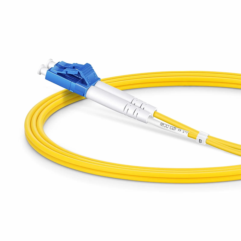 SFPS 1m (3ft) Fiber Patch Cable, 2 Fibers, LC UPC Duplex to LC UPC Duplex, Single Mode (OS2), Riser (OFNR), 2.0mm, Tight-Buffered, Yellow