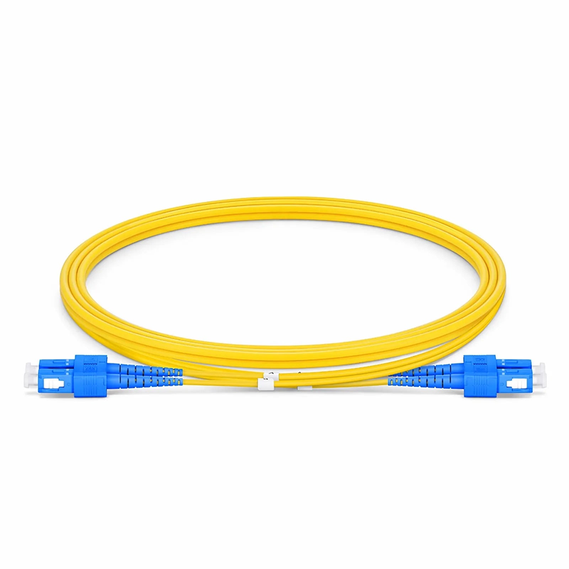 SFPS 1m (3ft) Fiber Patch Cable, 2 Fibers, SC UPC Duplex to SC UPC Duplex, Single Mode (OS2), Riser (OFNR), 2.0mm, Tight-Buffered, Yellow