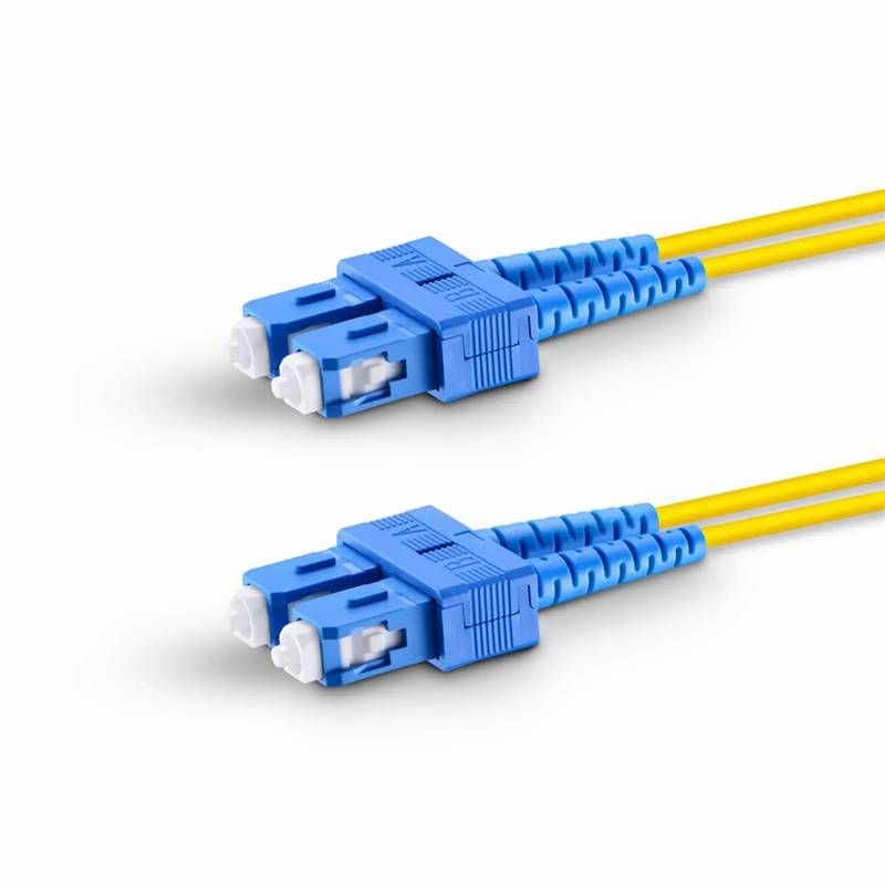 SFPS 1m (3ft) Fiber Patch Cable, 2 Fibers, SC UPC Duplex to SC UPC Duplex, Single Mode (OS2), Riser (OFNR), 2.0mm, Tight-Buffered, Yellow