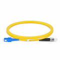 SFPS 1m (3ft) Fiber Patch Cable, 2 Fibers, SC UPC Duplex to ST UPC, Single Mode (OS2), Riser (OFNR), 2.0mm, Tight-Buffered, Yellow