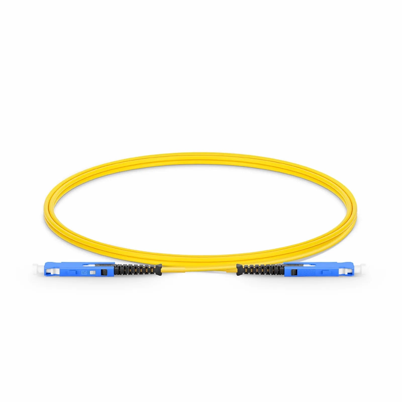 SFPS 1m (3ft) Fiber Patch Cable, 2 Fibers, SN UPC Duplex to SN UPC Duplex Uniboot, Single Mode (OS2), Riser (OFNR), 1.6mm, Yellow, for 400G Network Connection SFPS