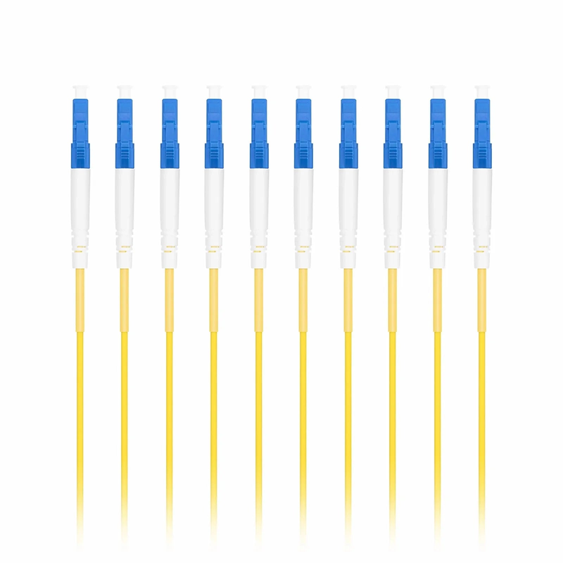 SFPS 3m (10ft) Fiber Patch Cable, 1 Fiber, LC UPC Simplex to LC UPC Simplex, Single Mode (OS2), Riser (OFNR), 2.0mm, Tight-Buffered, Yellow, 10 Pcs/Pack SFPS