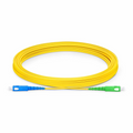 SFPS 5m (16ft) Fiber Patch Cable, 1 Fiber, SC UPC Simplex to SC APC Simplex, Single Mode (OS2), Riser (OFNR), 2.0mm, Tight-Buffered, Yellow SFPS