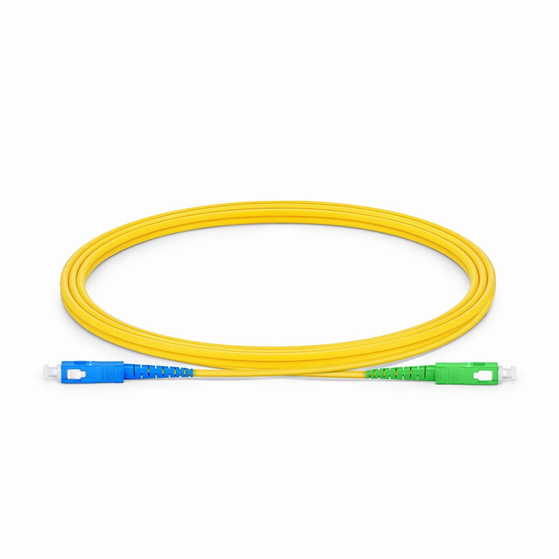 SFPS 2m (7ft) Fiber Patch Cable, 1 Fiber, SC UPC Simplex to SC APC Simplex, Single Mode (OS2), Riser (OFNR), 2.0mm, Tight-Buffered, Yellow SFPS