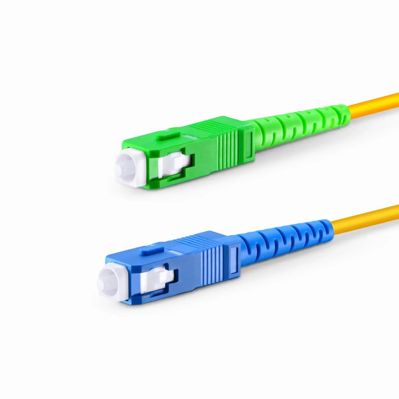SFPS 2m (7ft) Fiber Patch Cable, 1 Fiber, SC UPC Simplex to SC APC Simplex, Single Mode (OS2), Riser (OFNR), 2.0mm, Tight-Buffered, Yellow SFPS