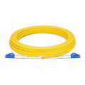 SFPS 5m (16ft) Fiber Patch Cable, 2 Fibers, Grade B, LC UPC Duplex to LC UPC Duplex, Single Mode (OS2), Riser (OFNR), 2.0mm, Typical 0.12dB IL, Tight-Buffered, Yellow SFPS