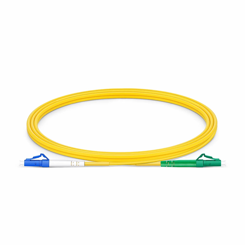 SFPS 2m (7ft) Fiber Patch Cable, 1 Fiber, LC UPC Simplex to LC APC Simplex, Single Mode (OS2), Riser (OFNR), 2.0mm, Tight-Buffered, Yellow SFPS