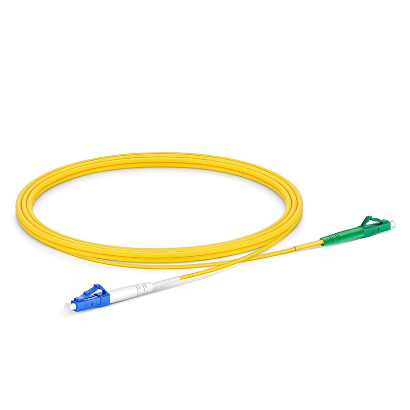 SFPS 2m (7ft) Fiber Patch Cable, 1 Fiber, LC UPC Simplex to LC APC Simplex, Single Mode (OS2), Riser (OFNR), 2.0mm, Tight-Buffered, Yellow SFPS