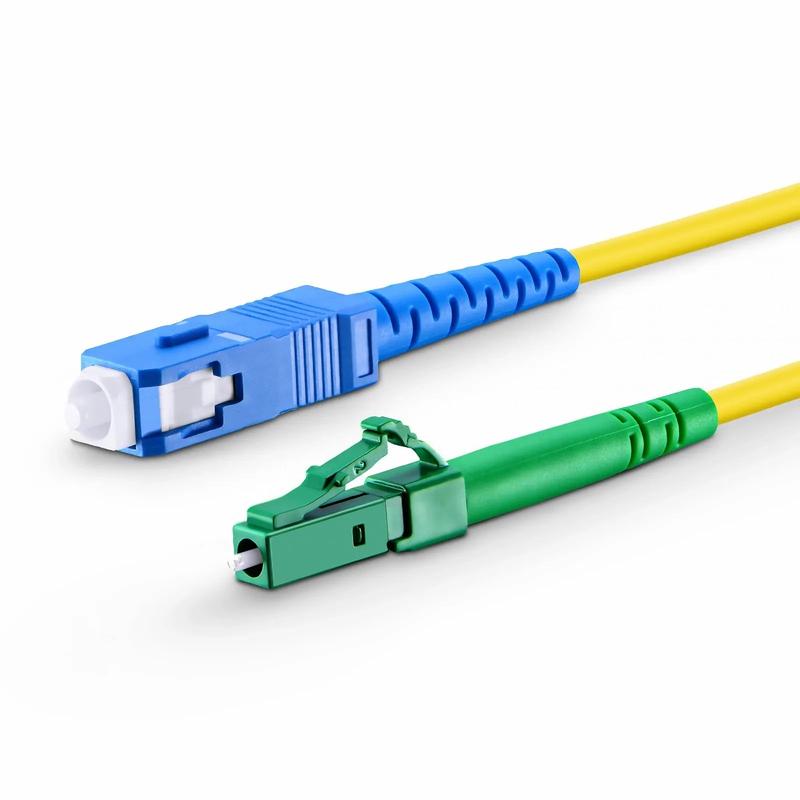 SFPS 1m (3ft) Fiber Patch Cable, 1 Fiber, LC APC Simplex to SC UPC Simplex, Single Mode (OS2), Riser (OFNR), 2.0mm, Tight-Buffered, Yellow SFPS