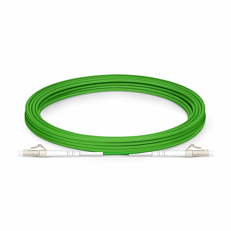 SFPS 5m (16ft) Fiber Patch Cable, 1 Fiber, LC UPC Simplex to LC UPC Simplex, Multimode (OM5), Riser (OFNR), 2.0mm, Tight-Buffered, Lime Green SFPS